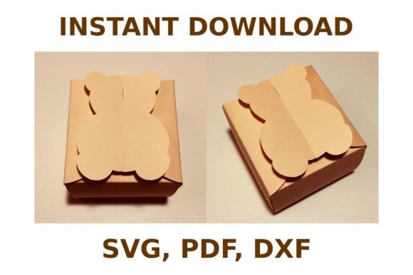 Bear Box Template: 3D SVG for Objects