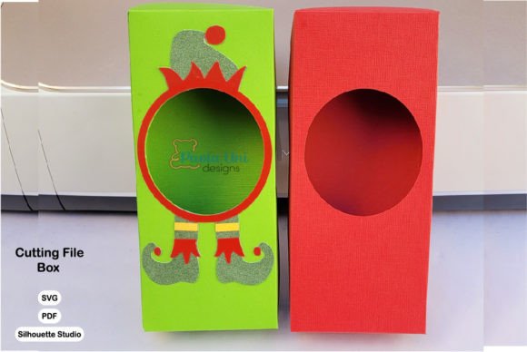 Box for Elf 3D SVG Christmas Design