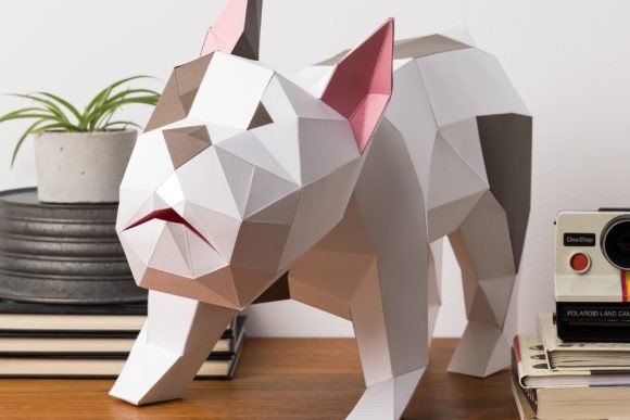 Bulldog Paper Sculpture: 3D SVG Animals Review