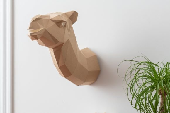 Camel Head Paper Sculpture: 3D SVG Animals Review