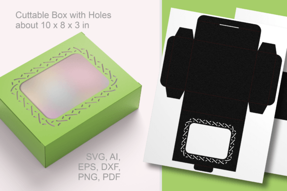 Crosses Around Window Gift Box Template