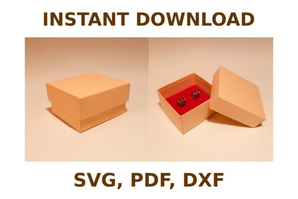 Earring Box Template: 3D SVG Shapes for Crafters