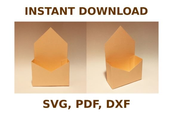 Envelope Flower Box Template – 3D SVG Shapes