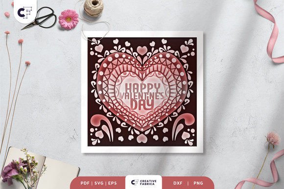 Happy Valentine’s Day 3D SVG for Holidays