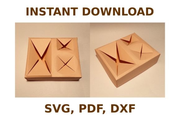 Movie Tray Template – 3D SVG Shapes