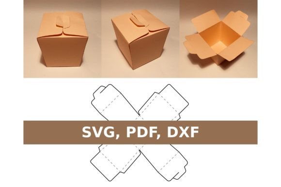 Noodle Box 3D SVG for Gift Boxes