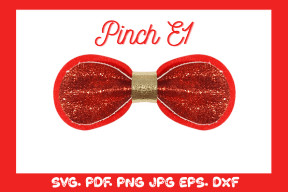 Pinch Hairbow Template SVG, PDF PE1
