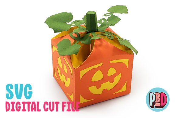 Pumpkin Gift Box: 3D SVG for Festive Gift Boxes