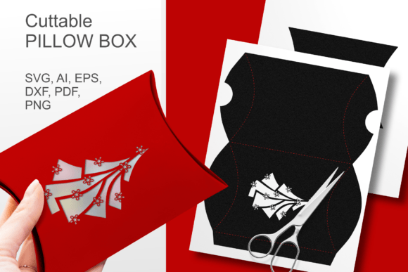 Review: Christmas Tree Pillow Favor Box Template