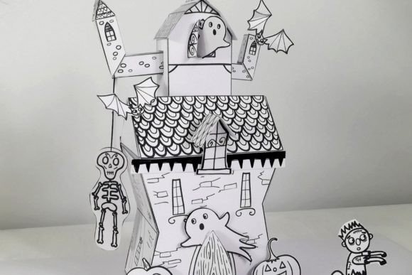 Reviewing Haunted House Papercraft for Embroidery