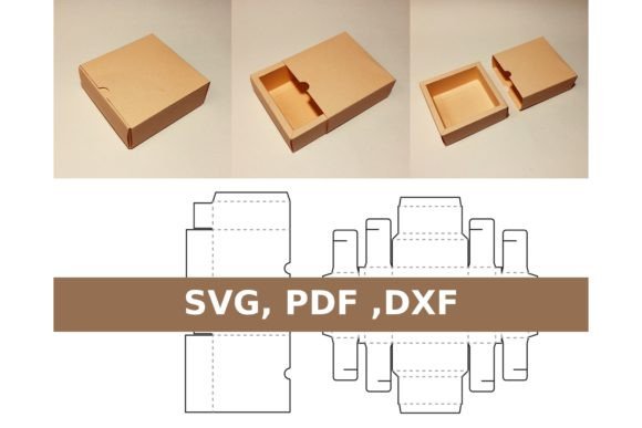 Slider Box 3D SVG for Gift Boxes
